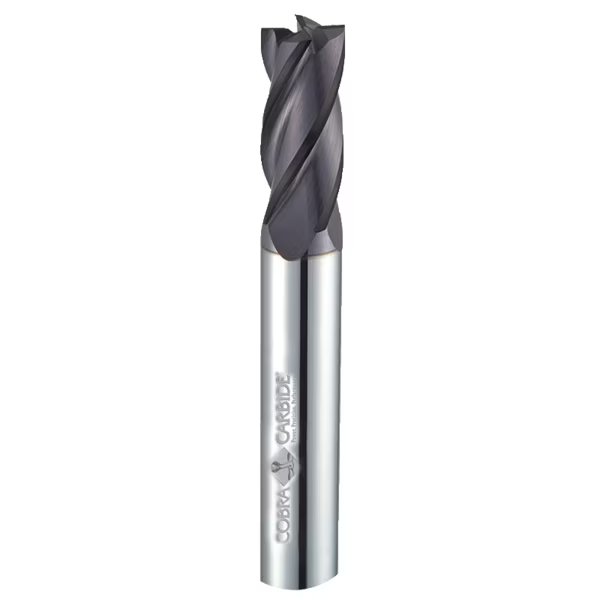 Endmill, Standard AlTiN Coated, 7/8, Number of Flutes: 4, Cobra Carbide, Mfr#: 22912